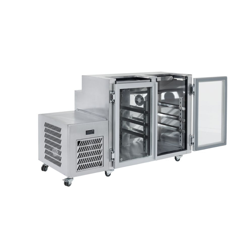 Williams Glass Chiller - Two Door Remote Glass Chiller Slimline with two shelves and right hand services FGC2-R