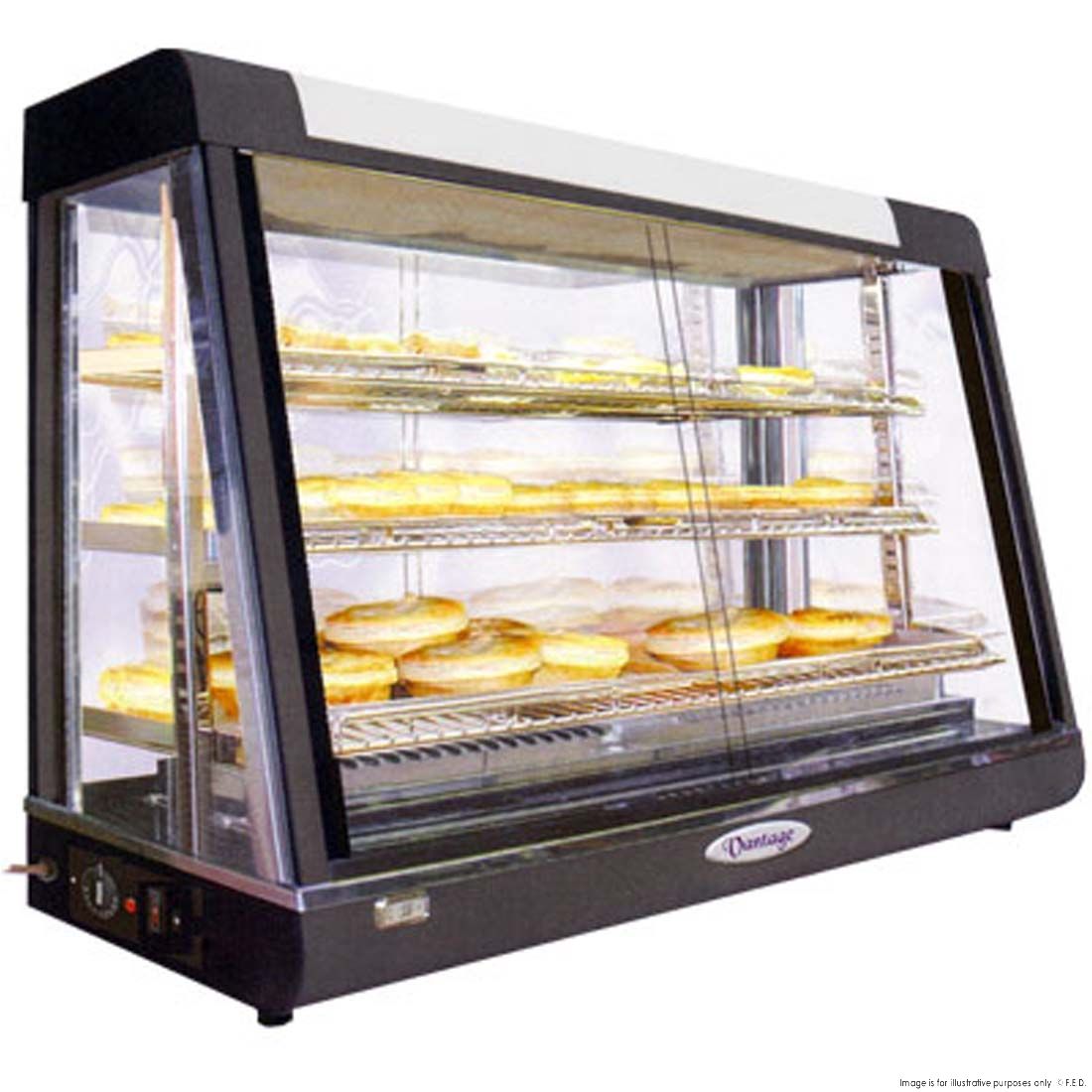 2NDs: Benchstar Pie Warmer &amp; Hot Food Display - PW-RT/1200/1-SA8-May