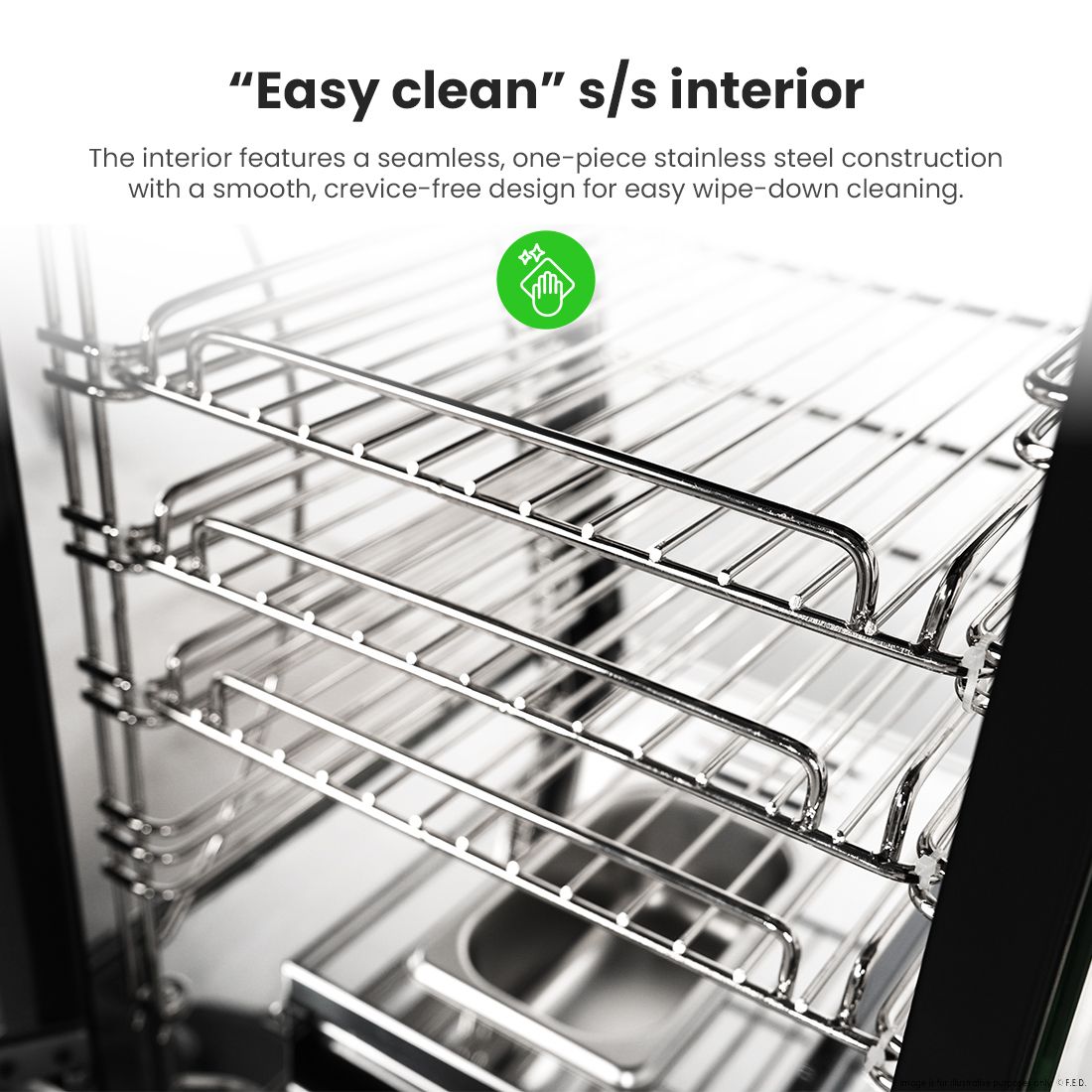 Benchstar All Stainless Steel Pie Warmer And Hot Food Display 40 Pies PW-RT/380/TGE