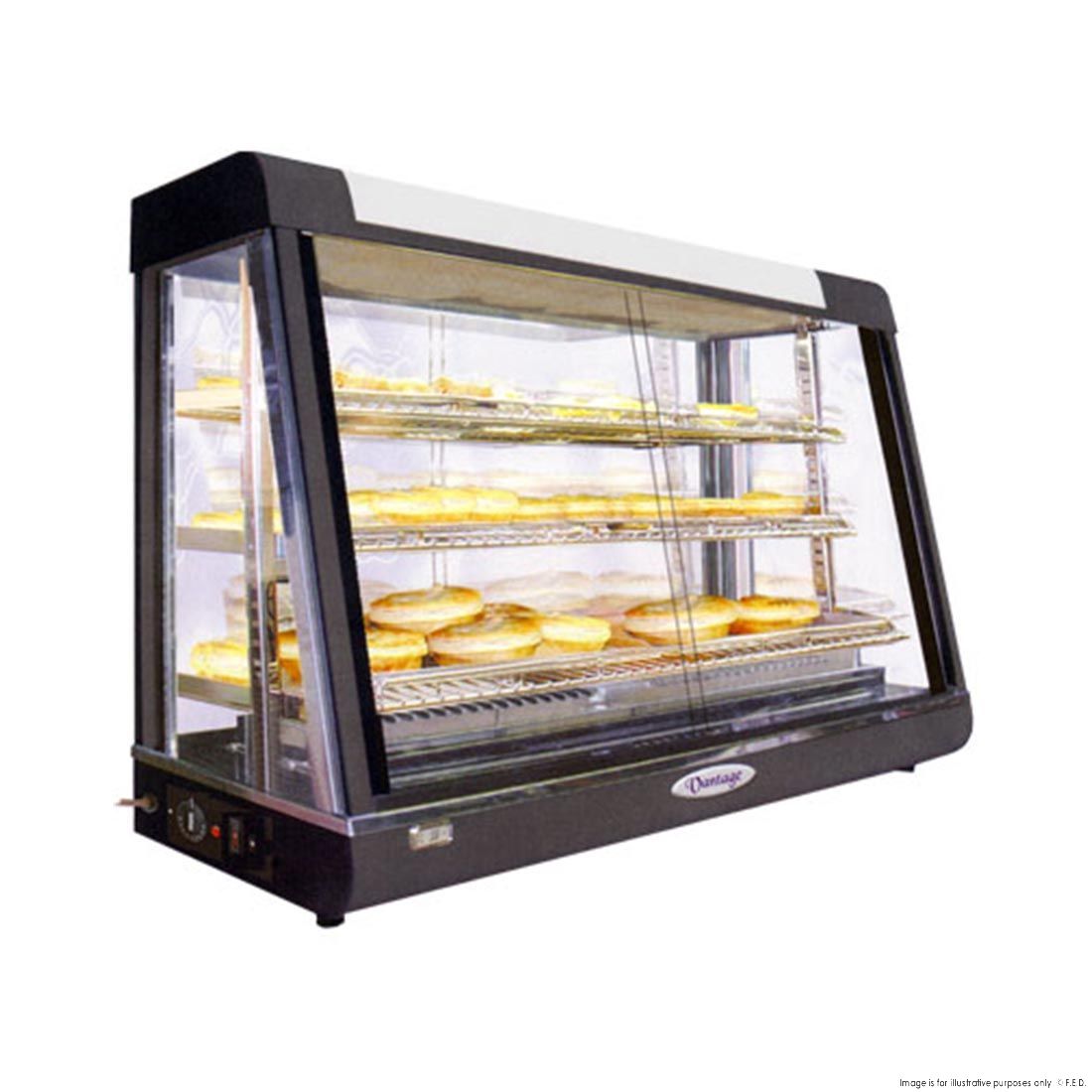 2NDs: Benchstar Pie Warmer &amp; Hot Food Display - PW-RT/900/1-SA8-Apr