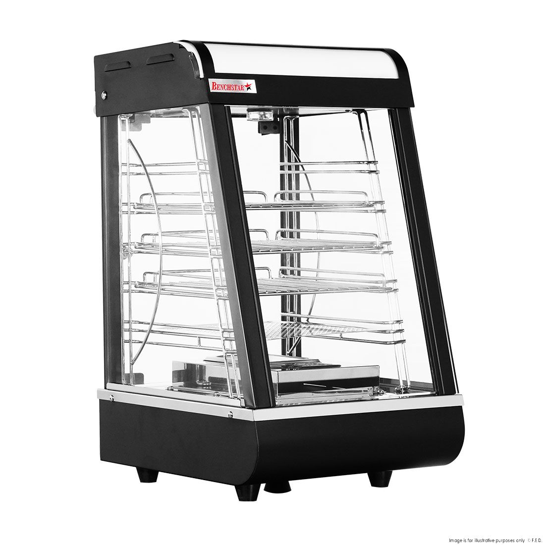 Benchstar All Stainless Steel Pie Warmer And Hot Food Display 40 Pies PW-RT/380/TGE