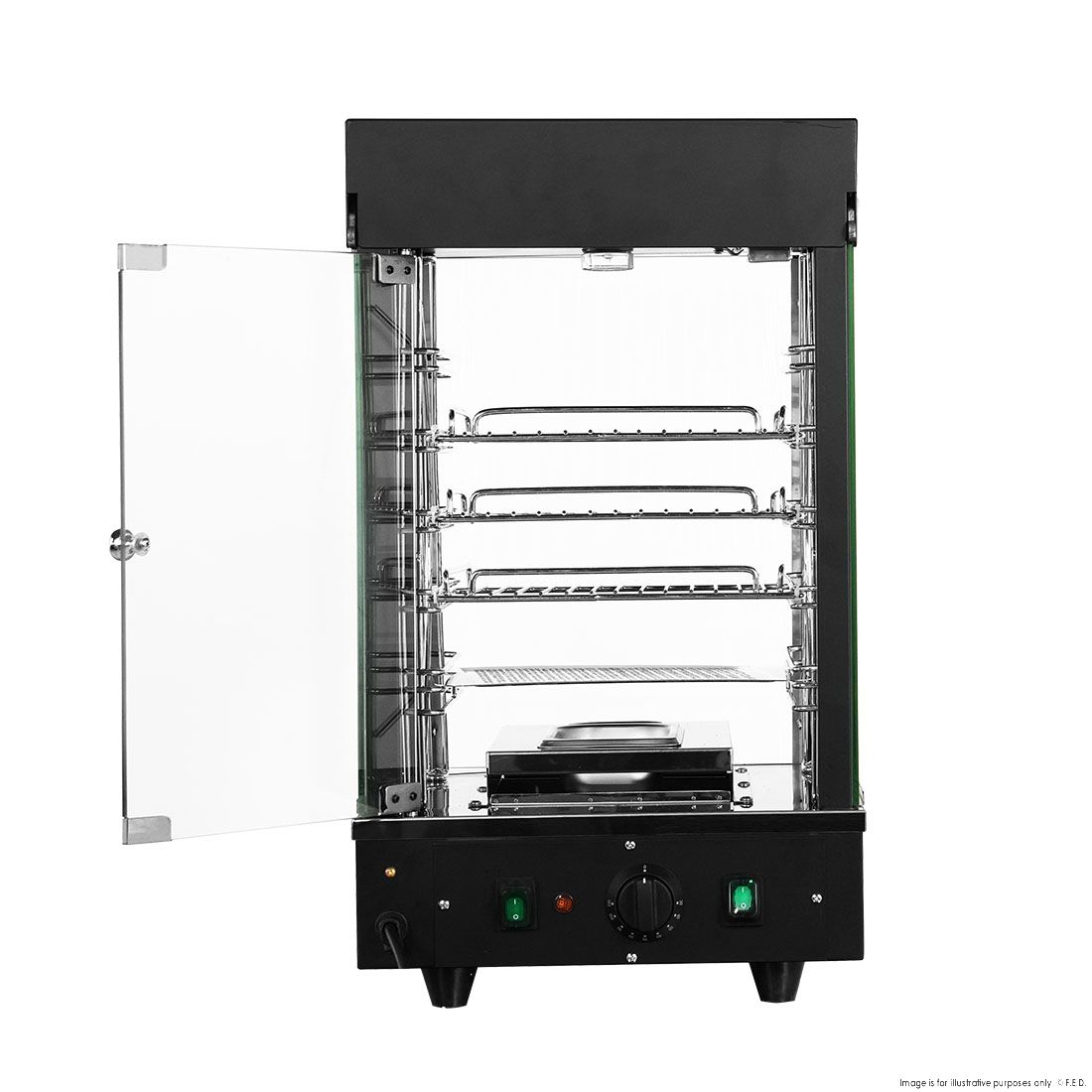 Benchstar All Stainless Steel Pie Warmer And Hot Food Display 40 Pies PW-RT/380/TGE