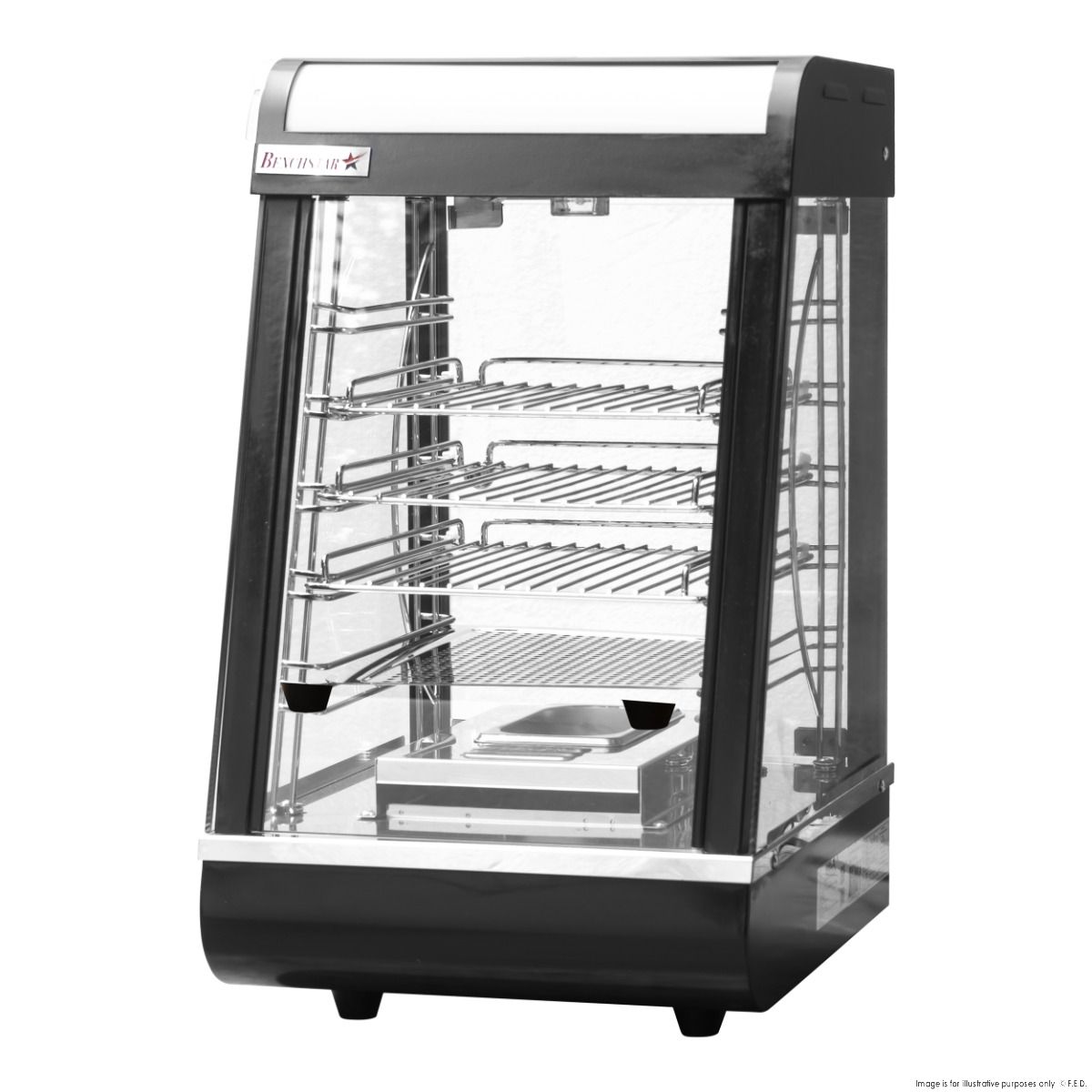Benchstar All Stainless Steel Pie Warmer And Hot Food Display 40 Pies PW-RT/380/TGE
