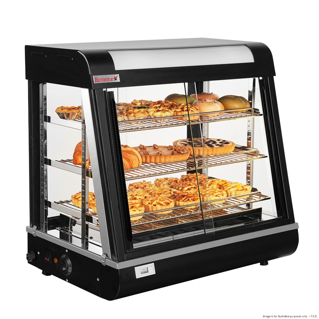 Benchstar Pie Warmer & Hot Food Display PW-RT/660/TGE