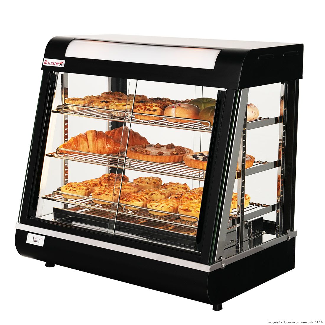 Benchstar Pie Warmer & Hot Food Display PW-RT/660/TGE