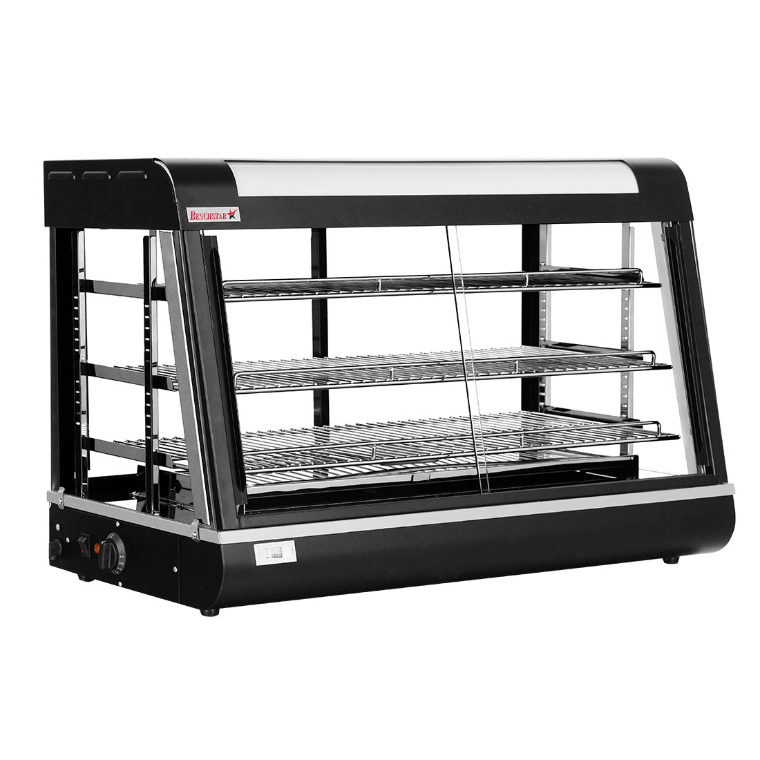 CLEARANCE - Benchstar Pie Warmer & Hot Food Display - 900x490x610mm - PW-RT/900/1E-NSW2194