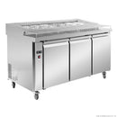 Thermaster Three Door Deluxe Pizza Prep Bench PWB150