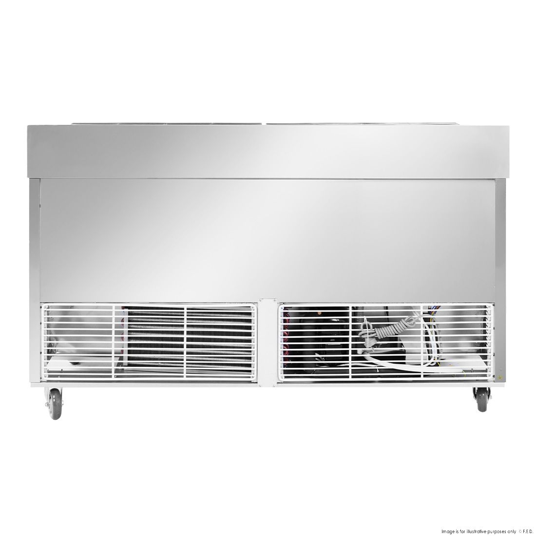 Thermaster Three Door Deluxe Pizza Prep Bench PWB150