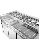 Thermaster Three Door Deluxe Pizza Prep Bench PWB150