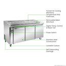 Thermaster Three Door Deluxe Pizza Prep Bench PWB180