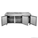 Thermaster Three Door Deluxe Pizza Prep Bench PWB180
