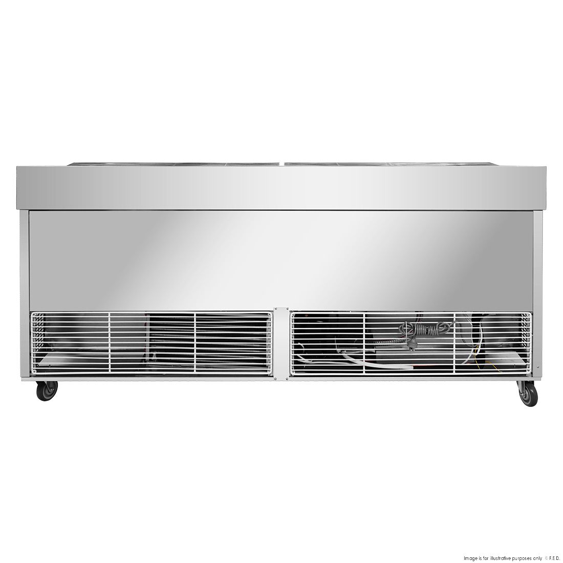 Thermaster Three Door Deluxe Pizza Prep Bench PWB180