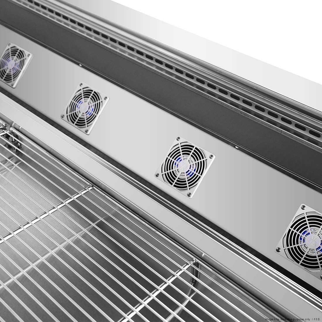 Thermaster Three Door Deluxe Pizza Prep Bench PWB180