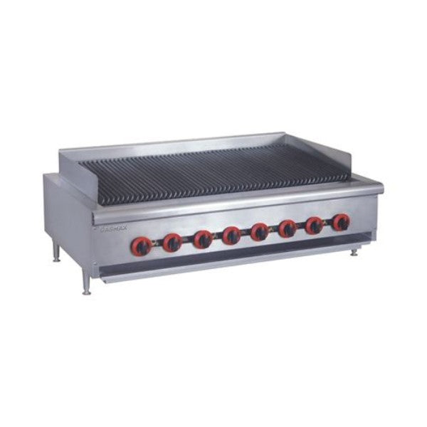 GasMax QR-48E 8 Burner Char Grill Top - Natural Gas/LPG