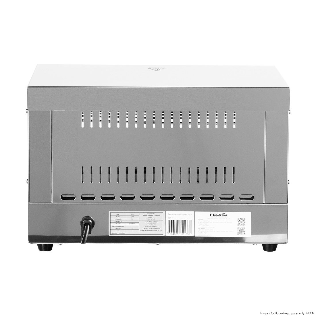 Benchstar Single Infrared Quartz Element Salamander Griller Toaster And Timer QT-1