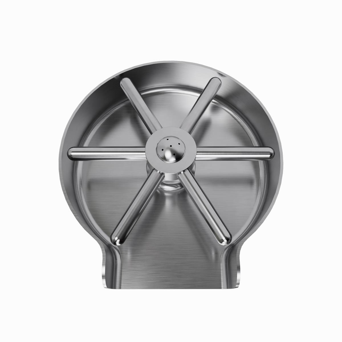 Kitchen Sink Glass Rinser with Round Drain Tray - R-KGR-100