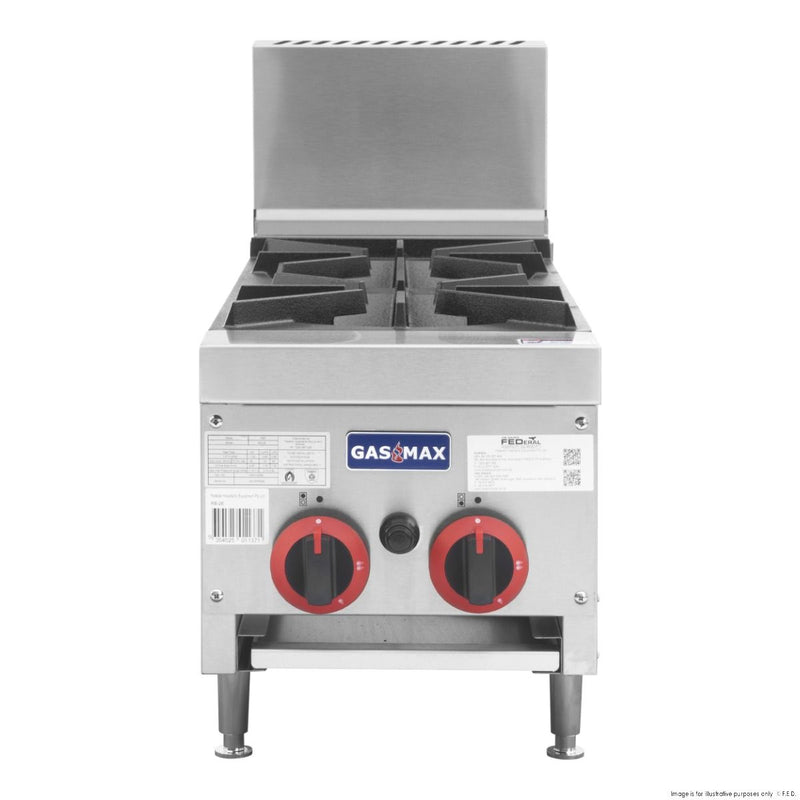 GasMax Gas Cook Top 2 Burner With Flame Failure- RB-2E