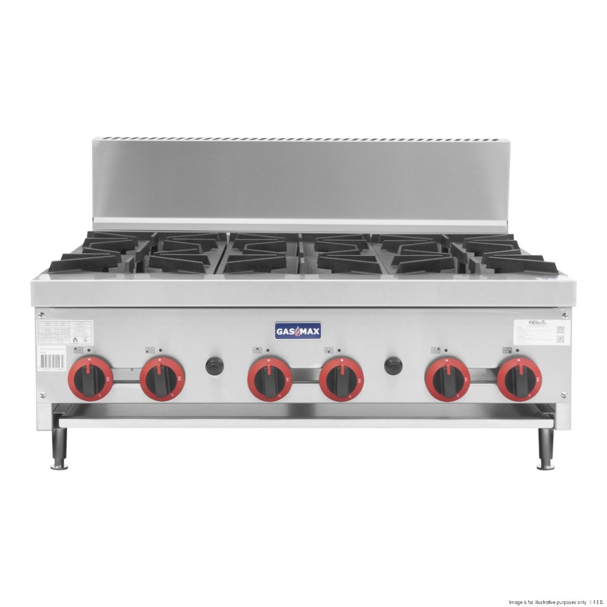 GasMax Gas Cook Top 6 Burner With Flame Failure RB-6E
