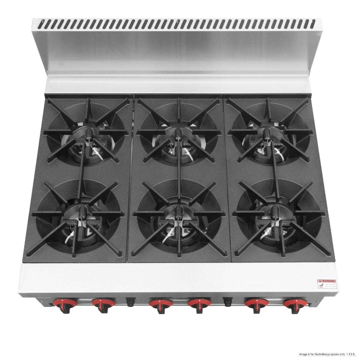 GasMax Gas Cook Top 6 Burner With Flame Failure RB-6E