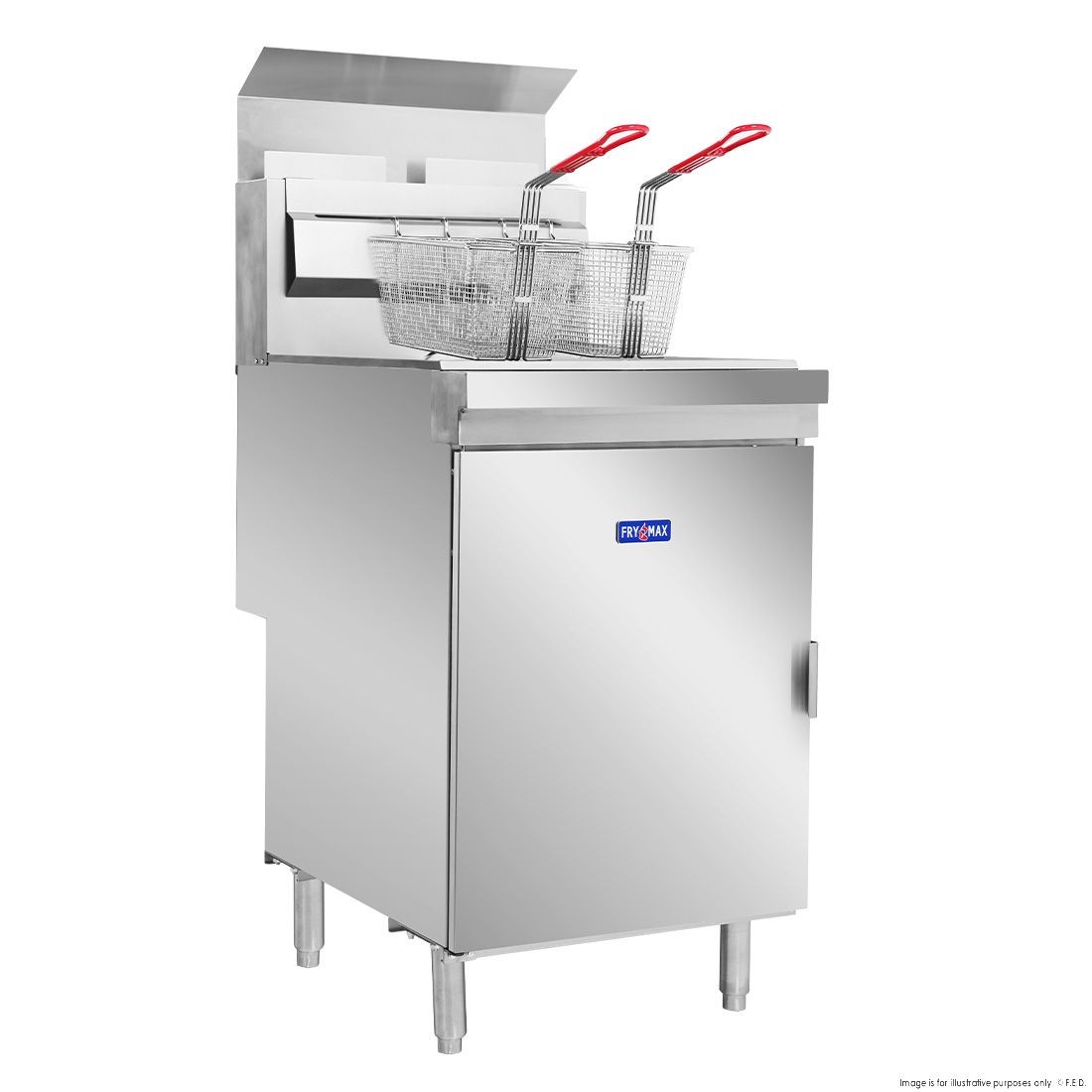 FryMAX Superfast Natural Gas Tube Twin Vat Fryer RC400TE