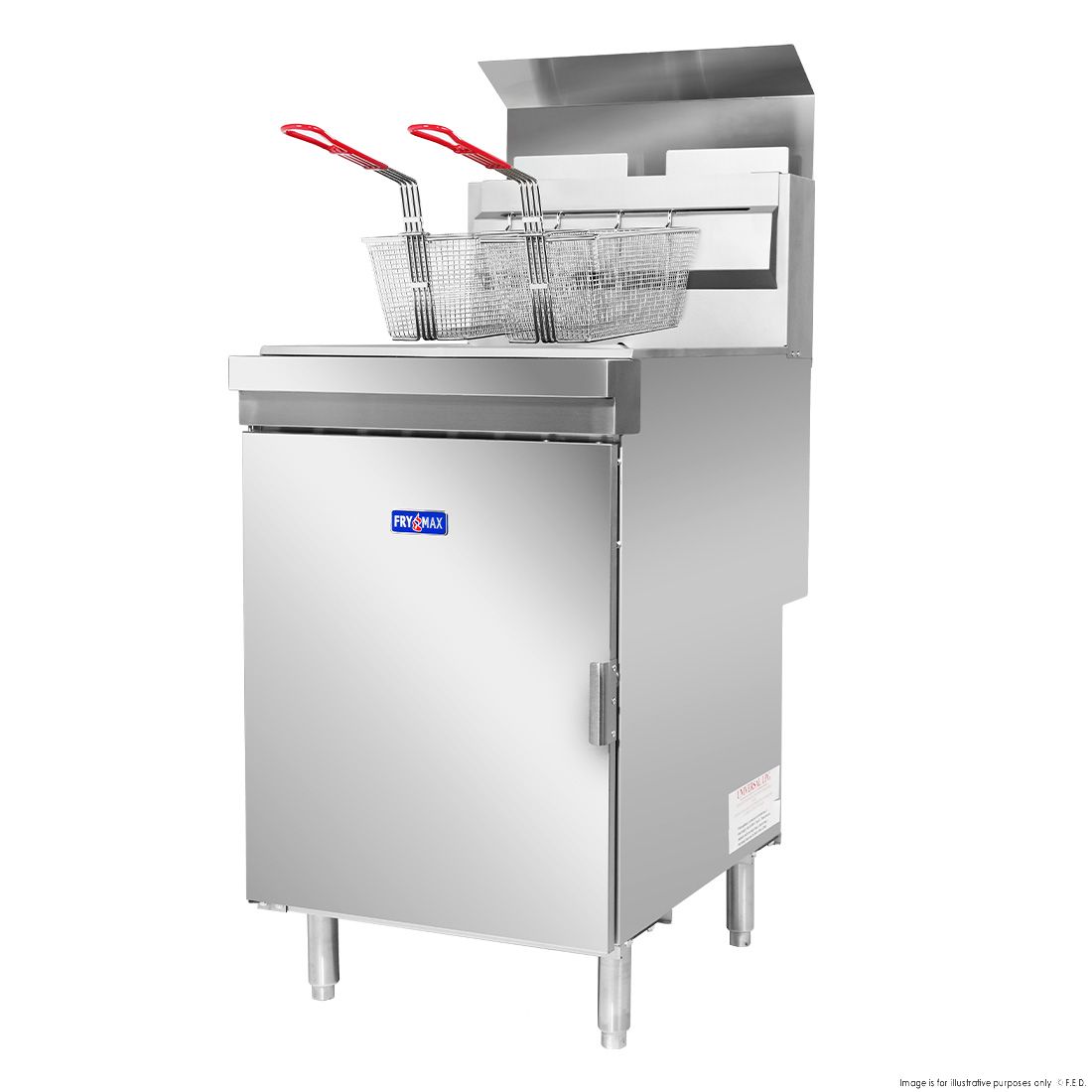 FryMAX Superfast Natural Gas Tube Twin Vat Fryer RC400TE