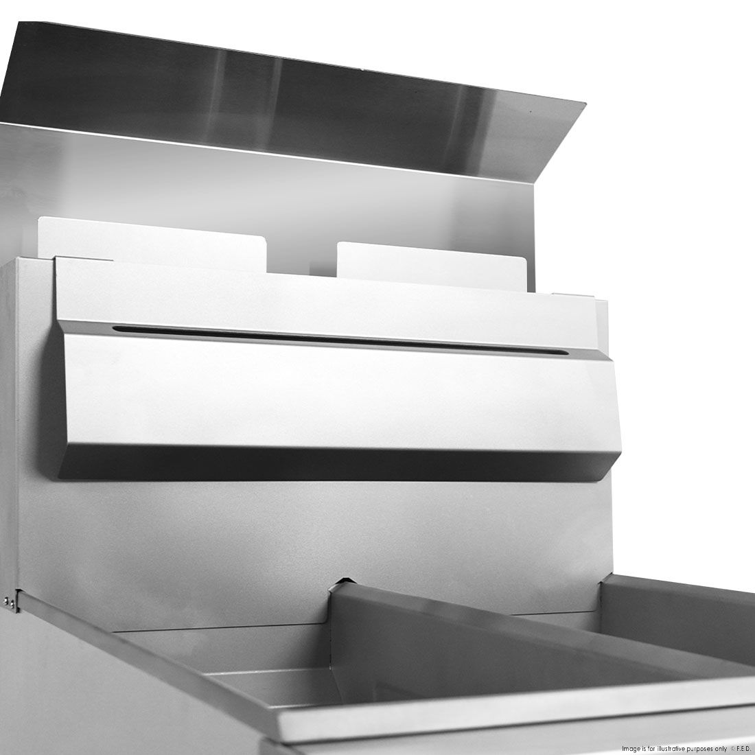 FryMAX Superfast Lpg Gas Tube Twin Vat Fryer RC400TELPG