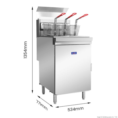 FryMAX Superfast Natural Gas Tube Fryer RC500E