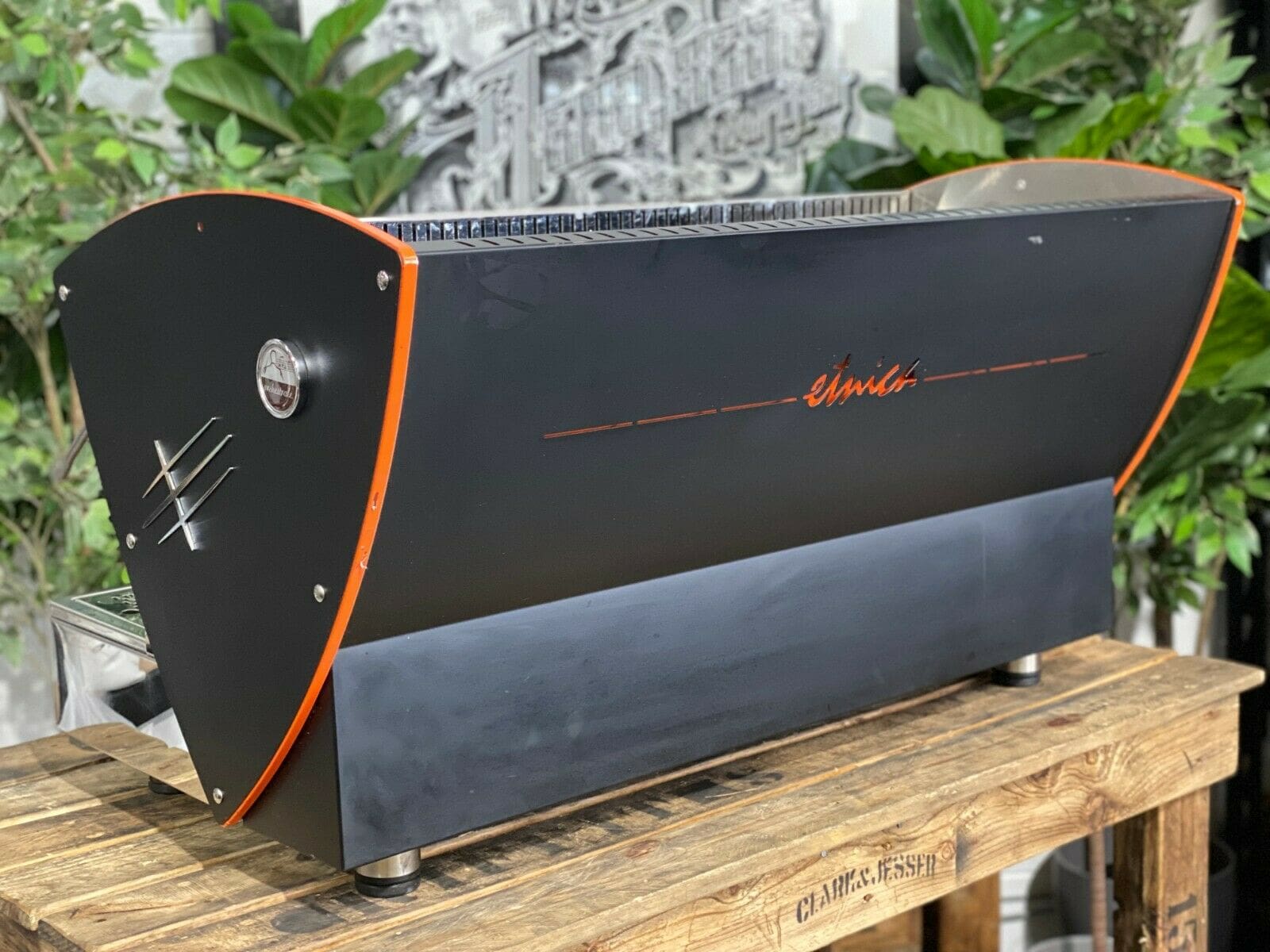 Orchestrale Etnica Black - 3 Group Commercial Espresso Machine - Orange