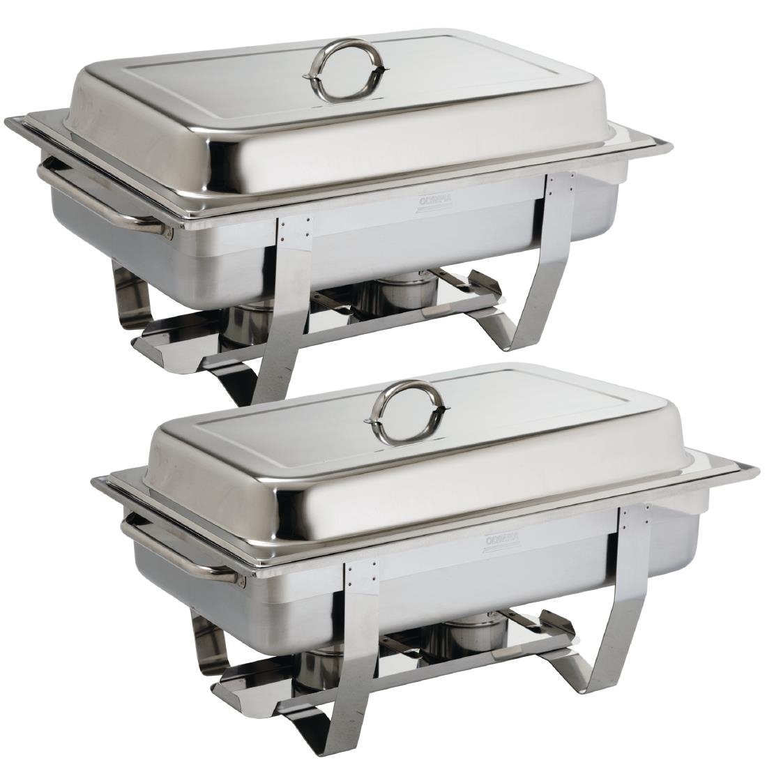 Olympia Milan Chafing Dish Twin Pack - S300