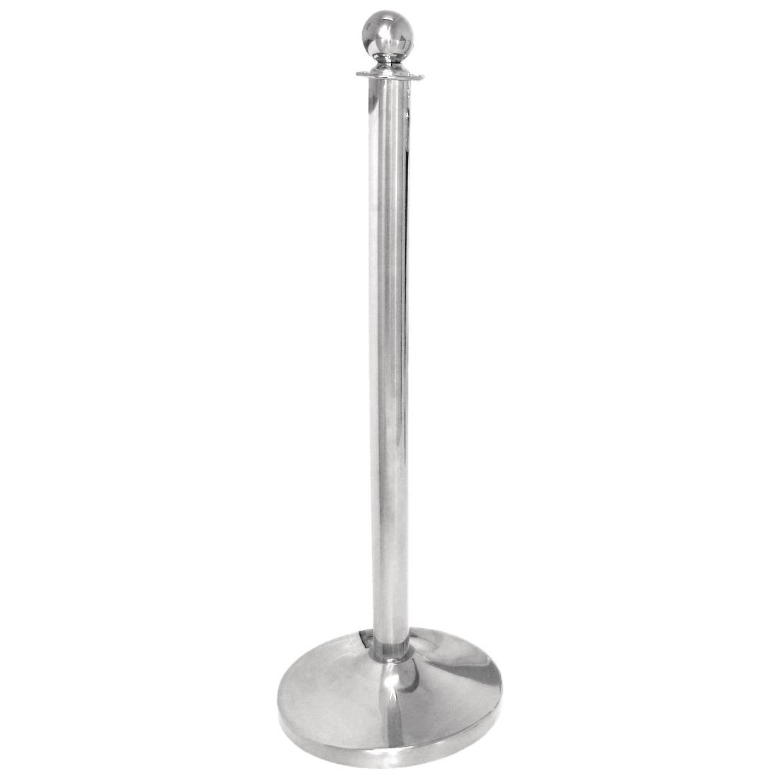 Bolero Stainless Steel Ball Top Barrier Post - S651