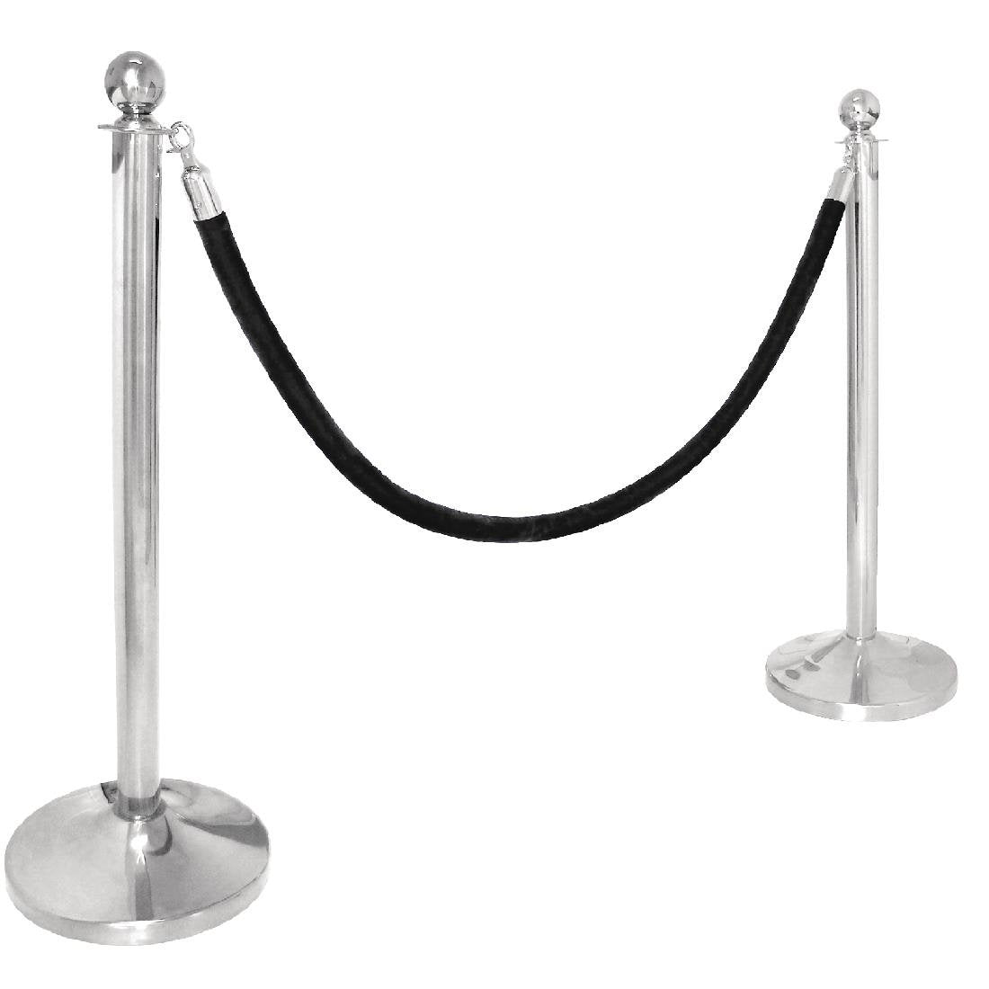 Bolero Stainless Steel Ball Top Barrier Post - S651