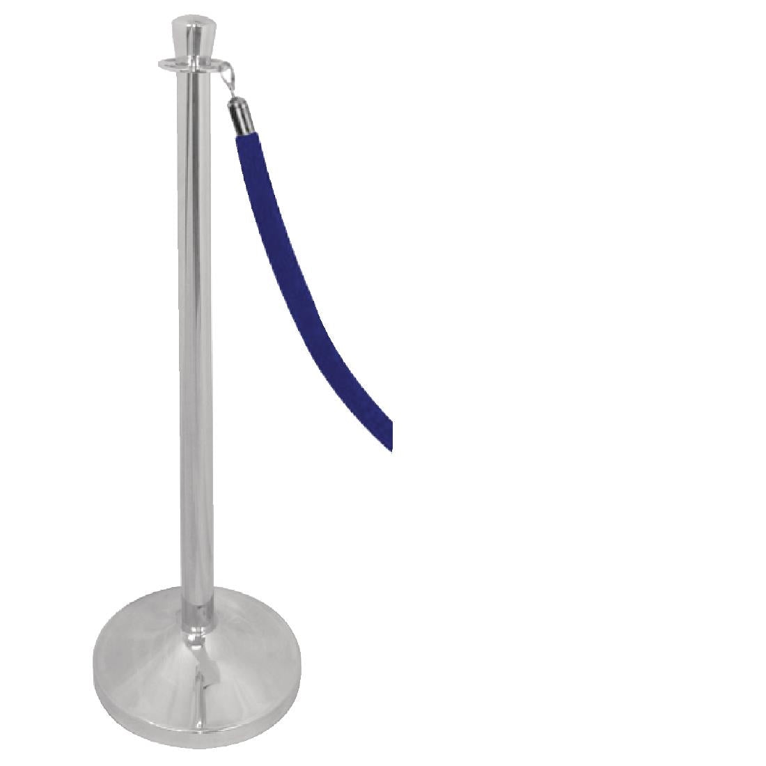 Bolero Stainless Steel Flat Top Barrier Post - S653