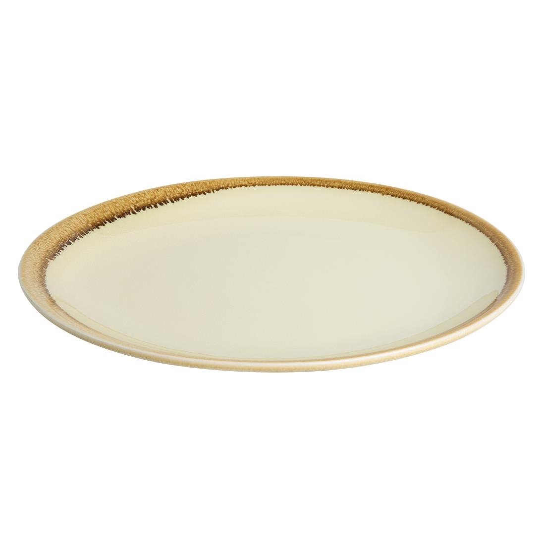 Olympia Kiln Round Coupe Plate Sandstone 230mm - SA284