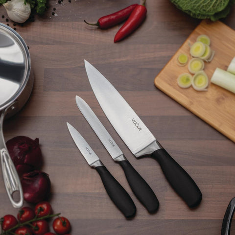 Vogue Prep Like A Pro 3-Piece Soft-Grip Knife Set - SA613