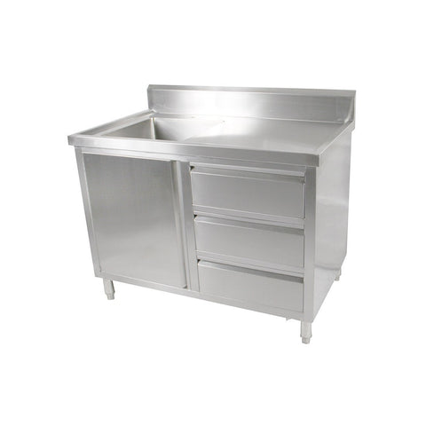 Modular Systems Cabinet With Left Sink SC-6-1200L-H