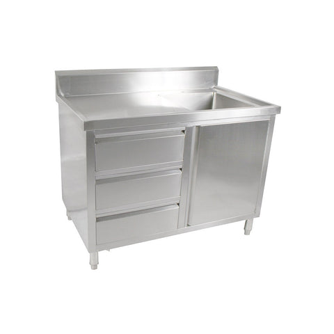 Modular Systems Cabinet With Right Sink SC-6-1200R-H