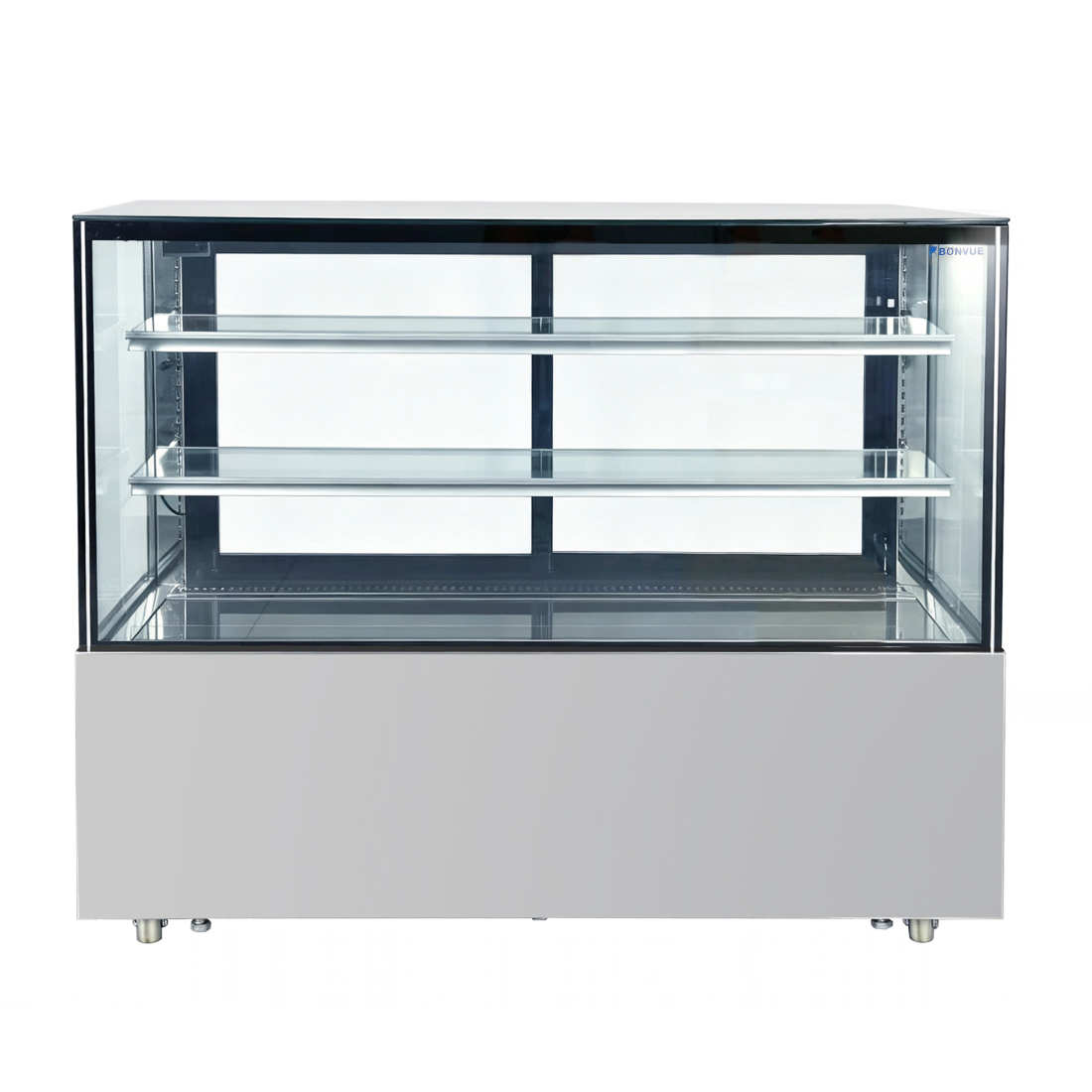 Bonvue Deluxe 1500mm Square Glass Cake Display Cabinet - SC150FA-2XB