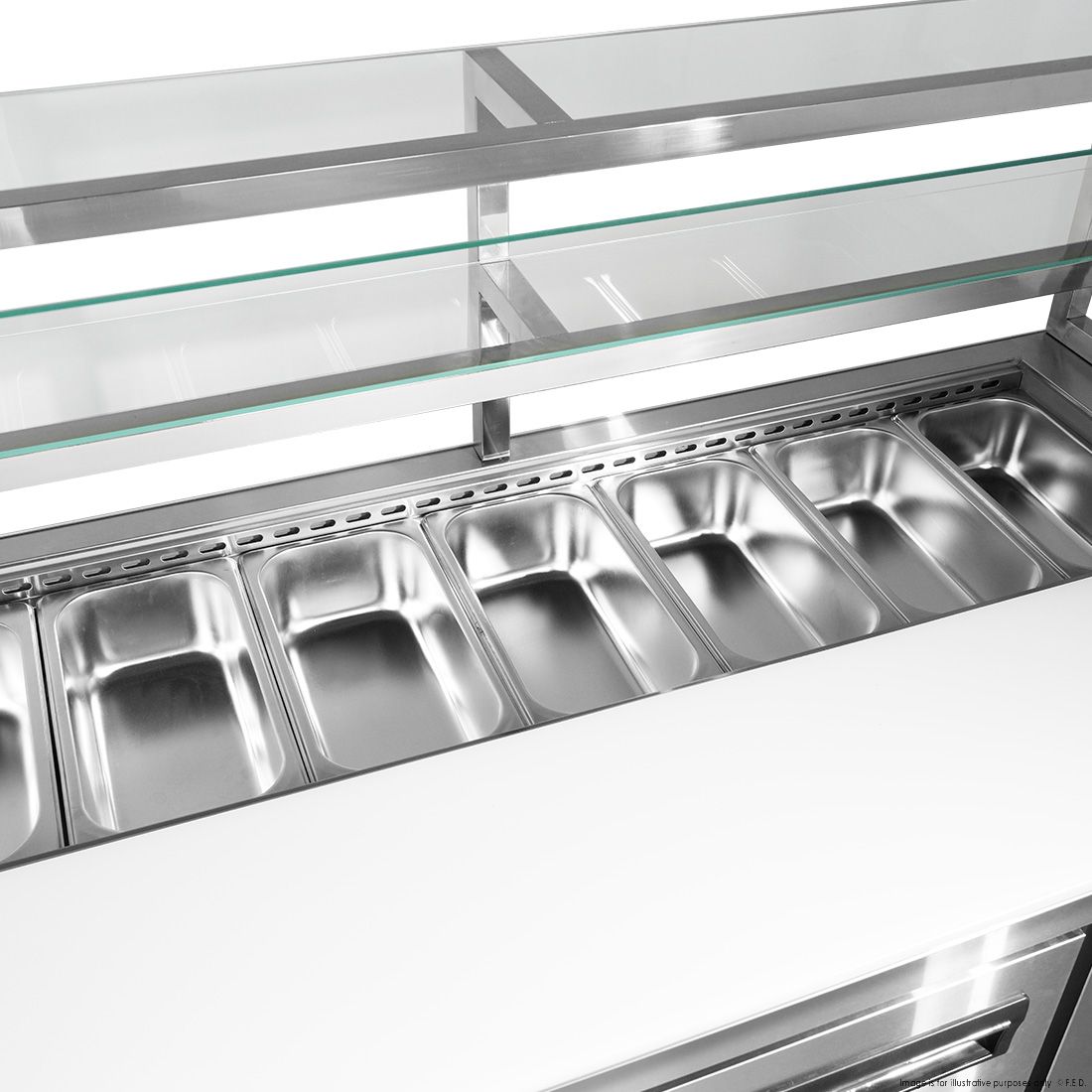 Thermaster Three Door Deluxe Sandwich Bar SCB/21