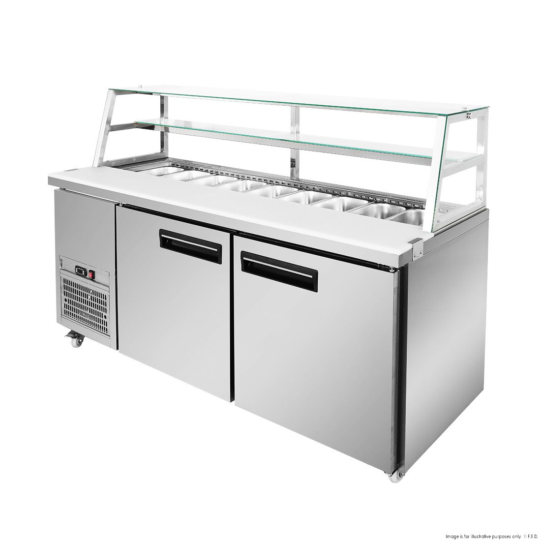 Thermaster Two Large Door Deluxe Sandwich Bar SCB/18
