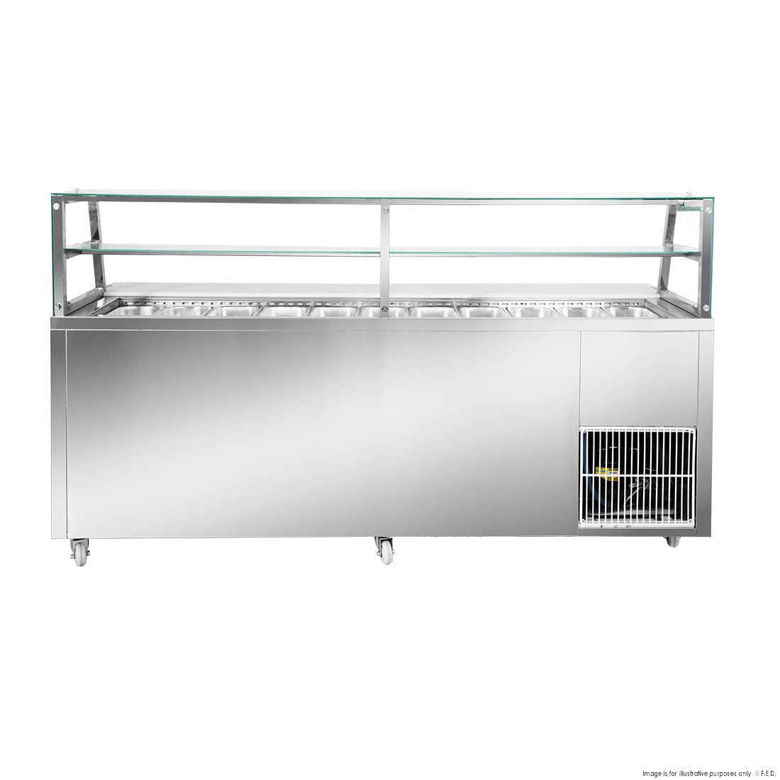 Thermaster Three Door Deluxe Sandwich Bar SCB/21