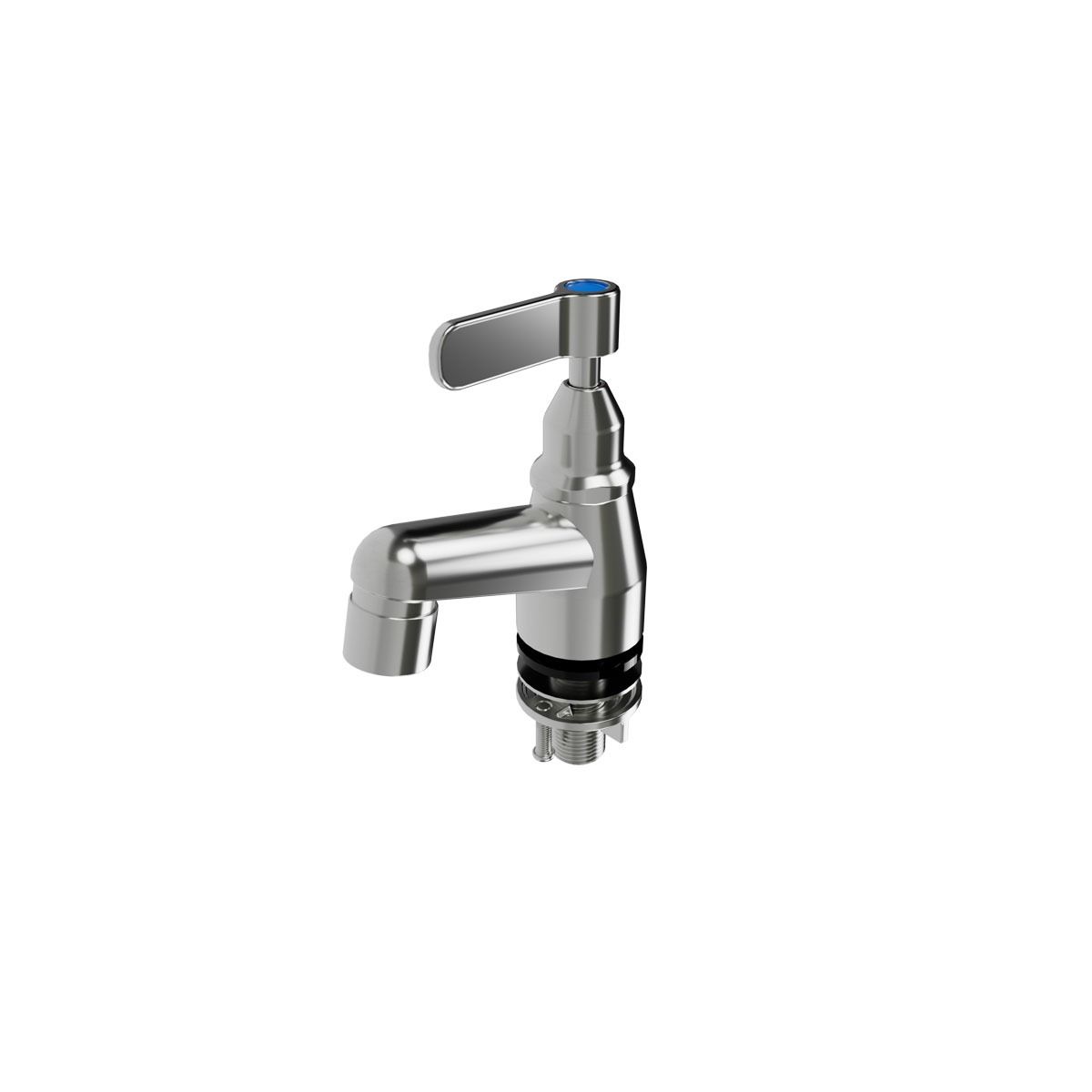 3Monkeez School Pillar Tap - Lever Handle Stainless Steel - T-3MSS-LPTVR