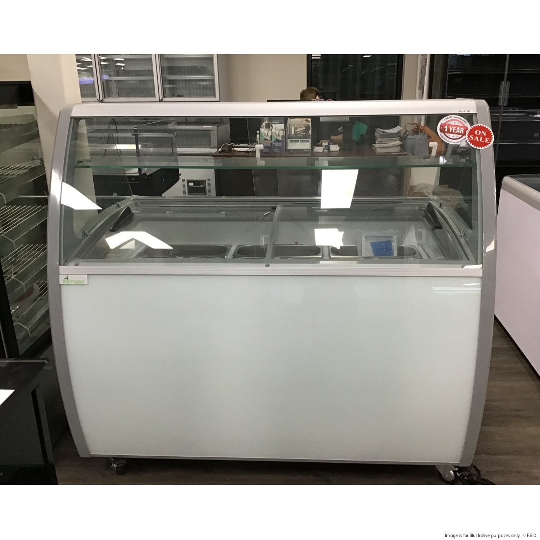 CLEARANCE - Thermaster 400L Gelato Display - SD-415P-VIC1070