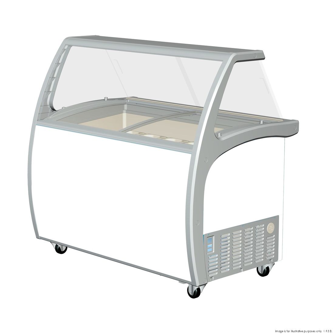 CLEARANCE - Thermaster 400L Gelato Display - SD-415P-VIC1070