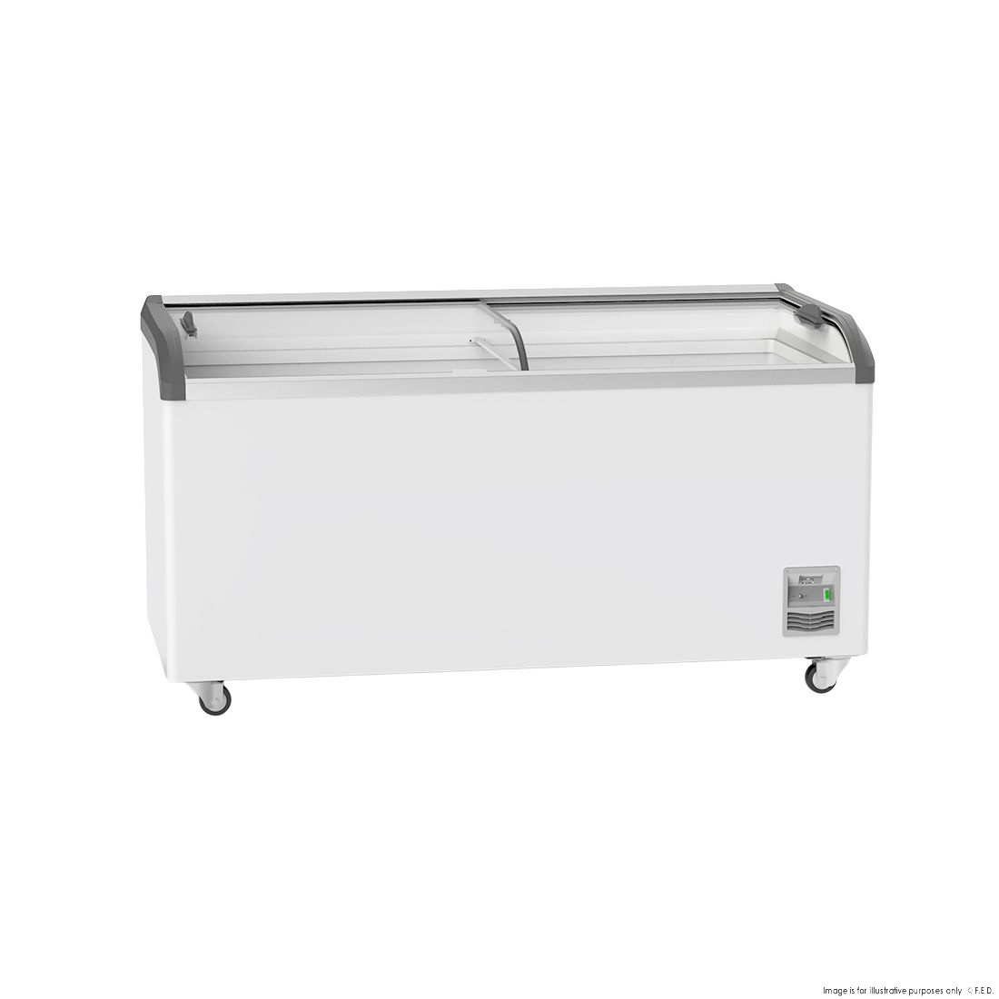 CLEARANCE - Thermaster Heavy Duty Supermarket Glass Sliding Lid Freezers 576L - SD-576K-VIC1071