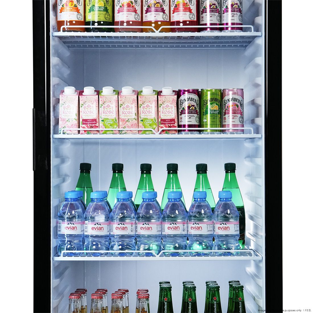 Thermaster Upright Glass Door Beverage Fridge SDC-178B