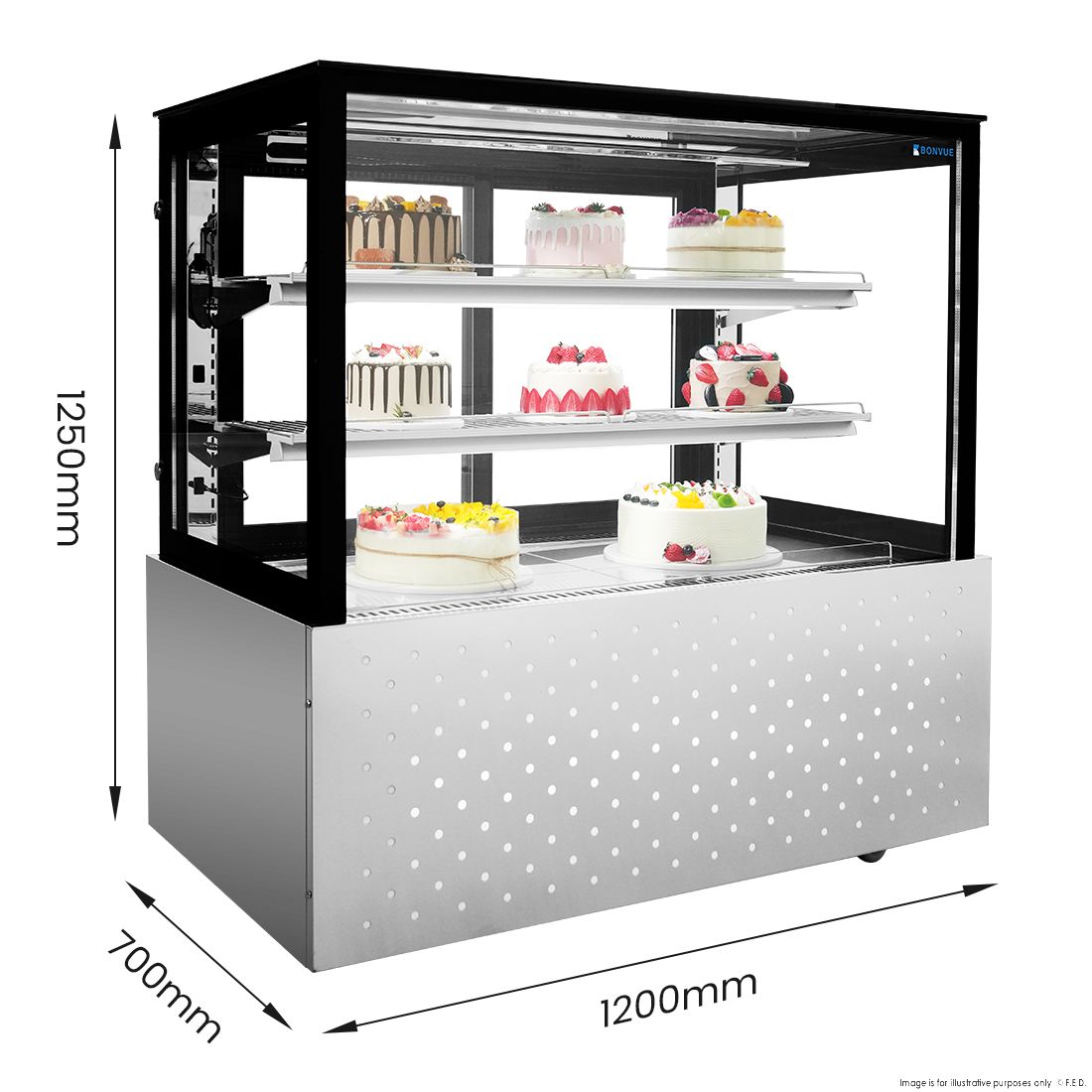 Bonvue Chilled Food Display SG120FA-2XB
