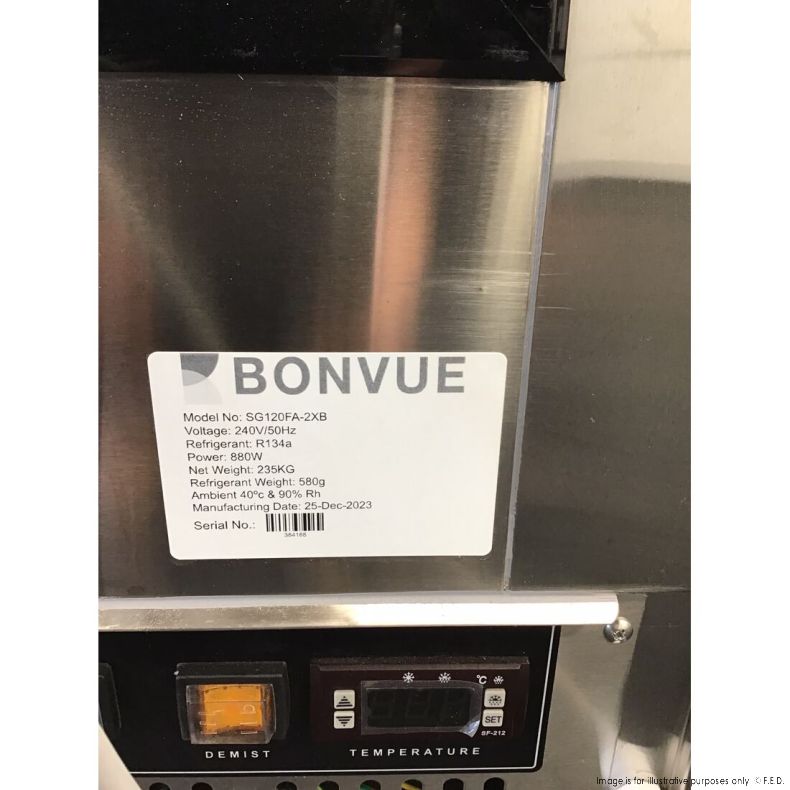 Ex-Showroom: Bonvue Chilled Food Display - SG120FA-2XB-QLD250