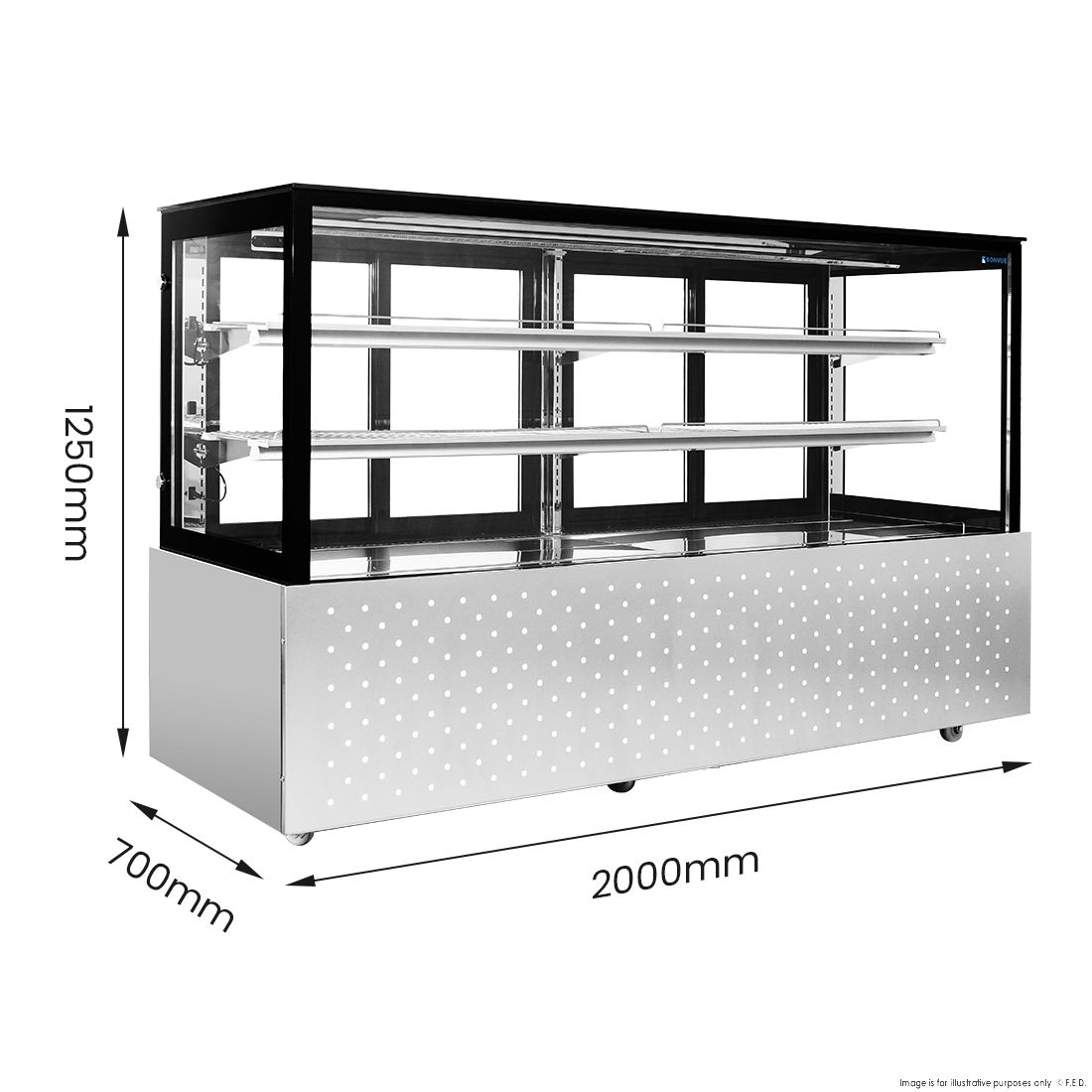 Bonvue Chilled Food Display SG200FA-2XB