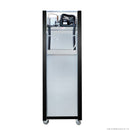 Thermaster Single Glass Door Upright Fridge Black Stainless Steel SUCG500B