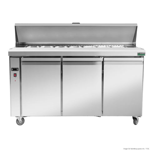 Thermaster Three Door Sandwich Bar SLB150
